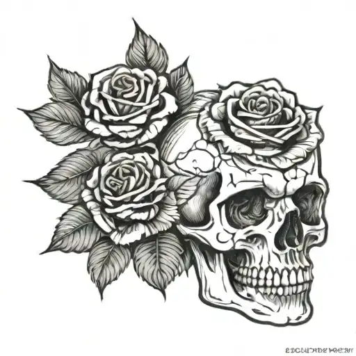 Skull And Roses