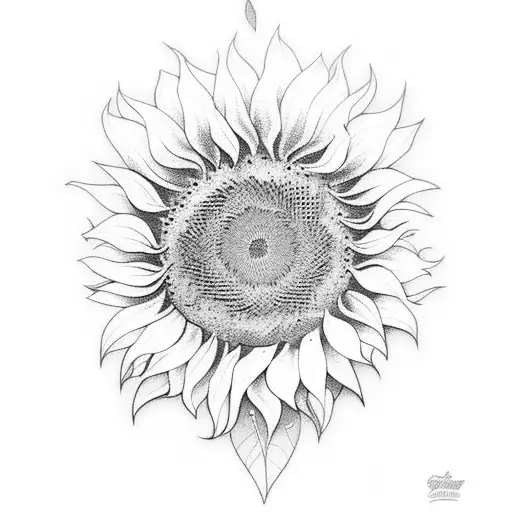 Sunflower With Morse