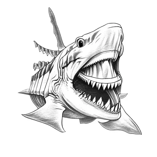 Skeleton Riding A Tigershark With A Beer In His Hand