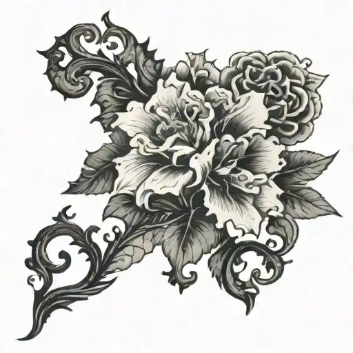 Basic Tattoo For Neck