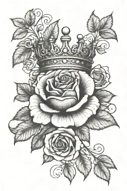 Crown And Rose Vine Wrapping