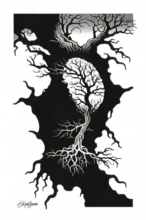 Dead Tree With Roots