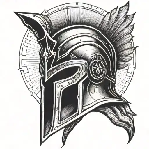 Spartan Helmet Head-on