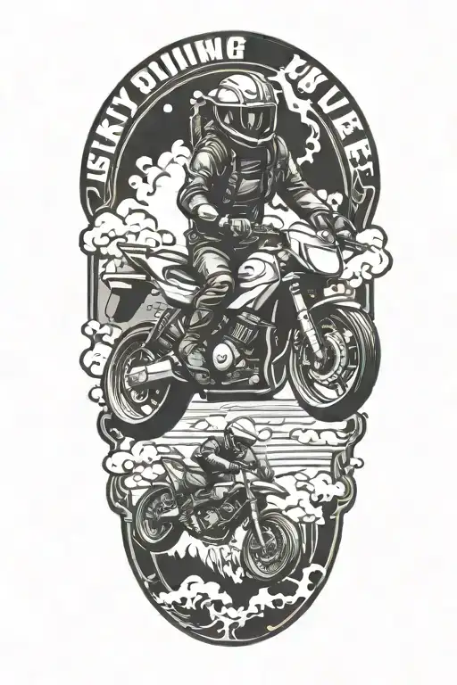 Skydiving Riding Motorcycle And Scuba