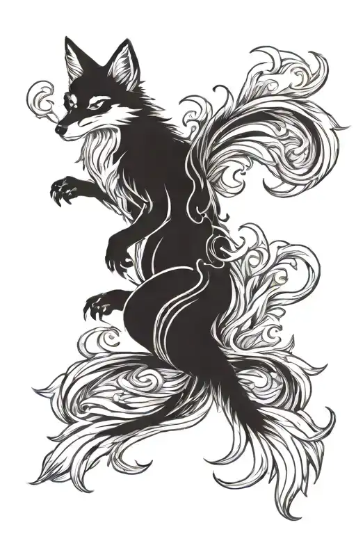 Nine Tailed Fox Full Body