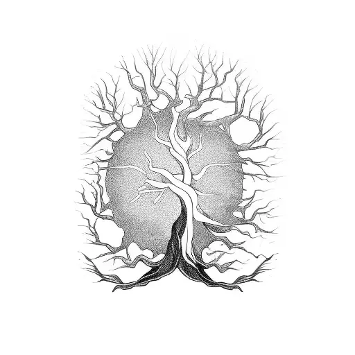 Tree Of Yggdrasil Growing Down Arm