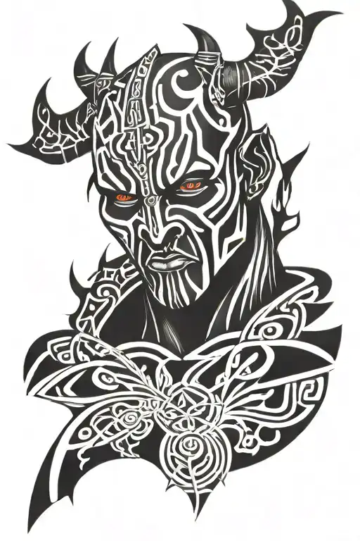 Darth Maul Tribal And Gothic