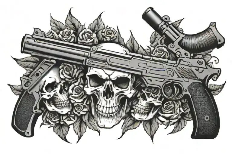 Skull And Gun