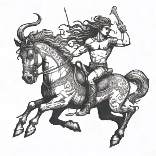 Half Man Half Horse With Bow