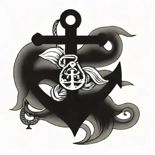 Anchor With Family Chinese Symbol Incorporated