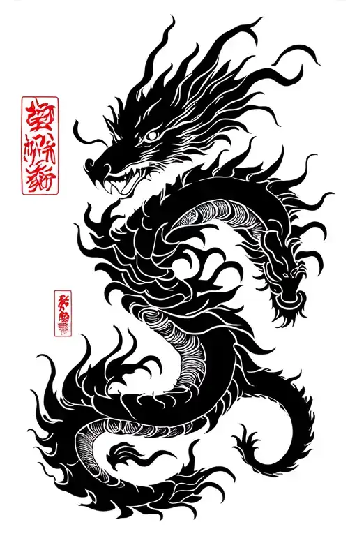Chinese Dragon Wrapped Loosely