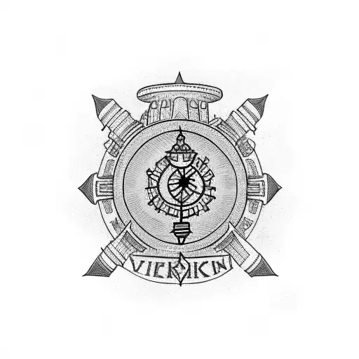 Lighthouse And Vegvisir