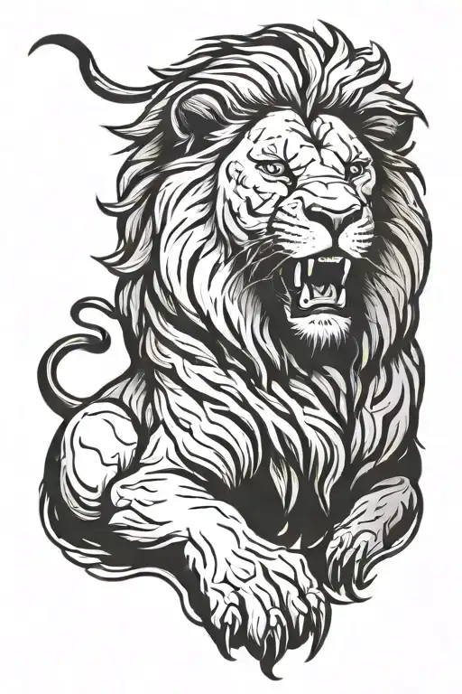 Biblical Lion Roaring