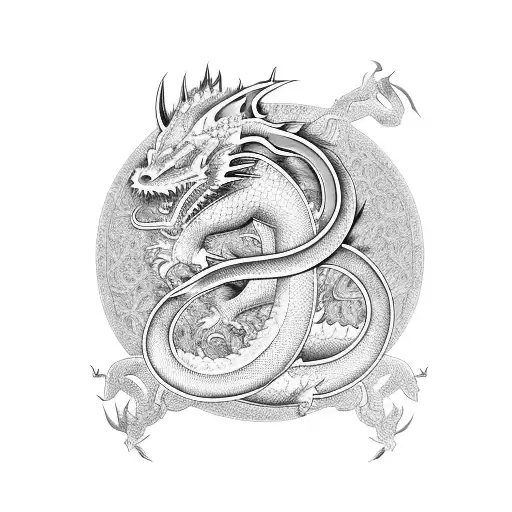 Japanese Katana Dragon