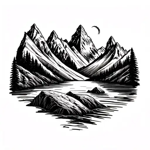 Travel Tattoo Bousson Mountains