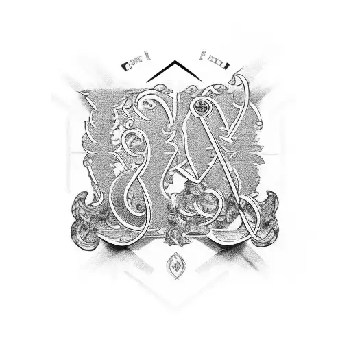 Roman Letters I And Vii With Some Decorators