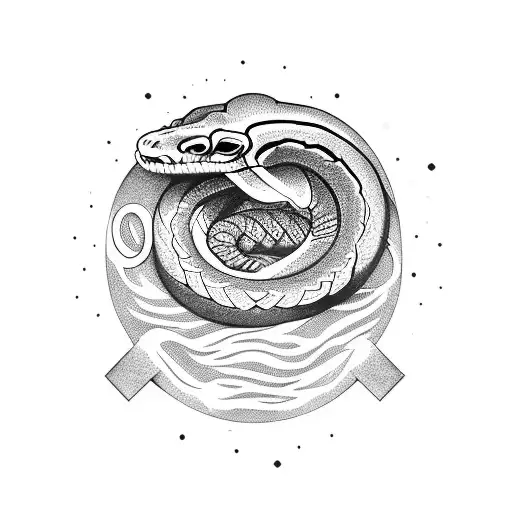 A Majestic Ball Python Coiled Around A Mountain Peak