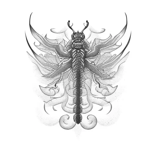 Dark Letter Centipede