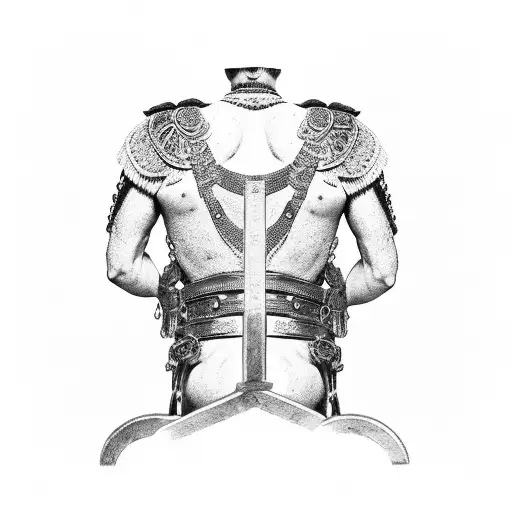 Roman Gladiator Back Piece