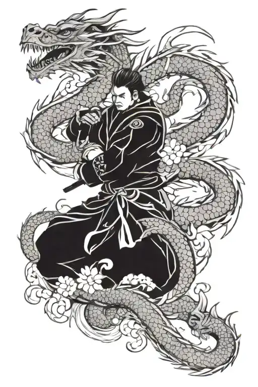 Dragon And Samurai
