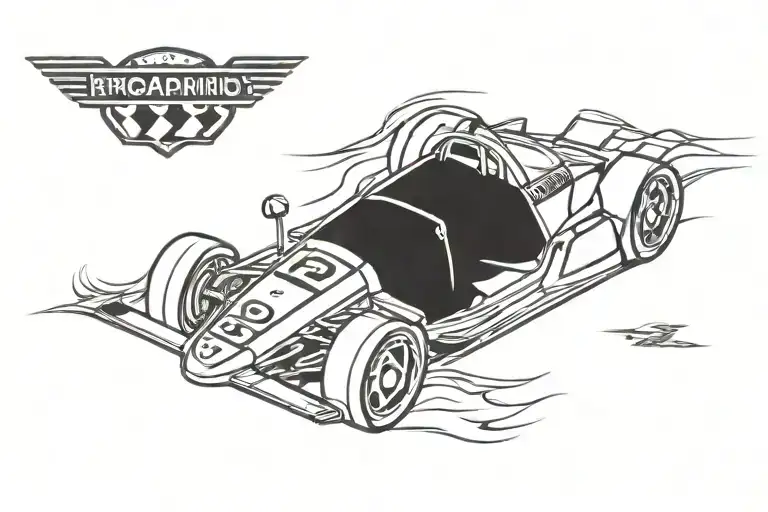 Car Speeding Race Car