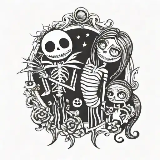 Jack And Sally Family With 2 Kids