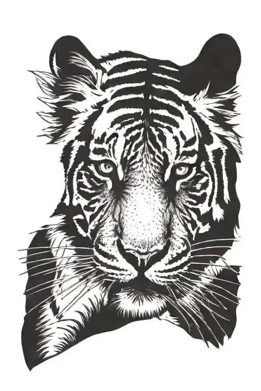 Tiger Head Wearing