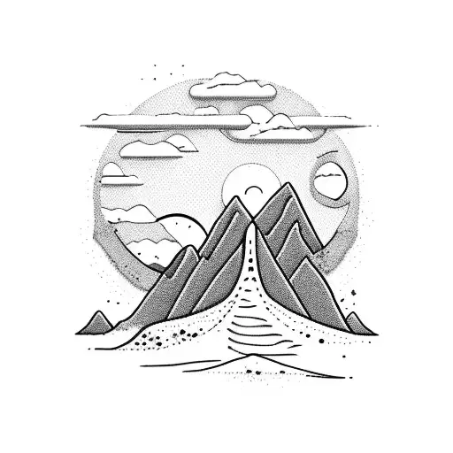 Beach And Mountain Poly