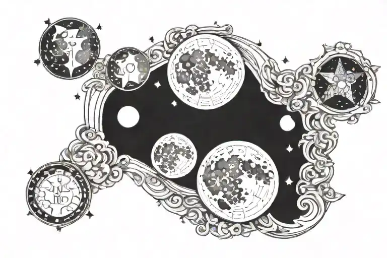 Witchy Triple Moon Phases