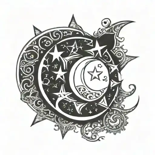 Islamic Moon And Star