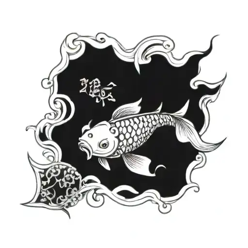 Koi Fish With A Dragon Spirit