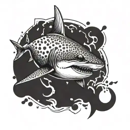 Shark With Cow Horns And Spots