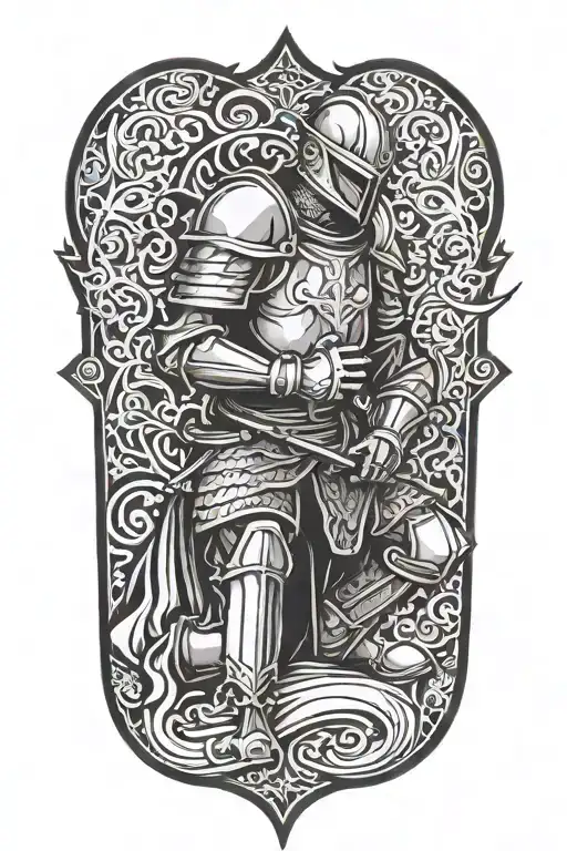 Knight Kneeling