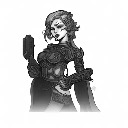 A Female Character From A Video Game