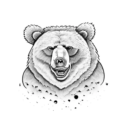 Combat Bear With A Dove On His Shoulder