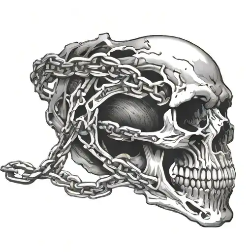 Chain Wrapping Through Skeleton Jaw