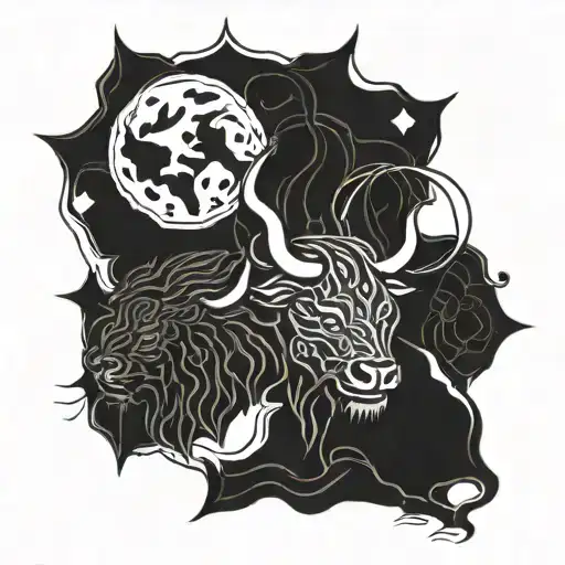 Leo And Taurus Zodiac Symbol