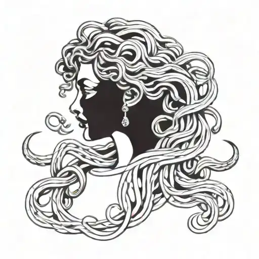 Medusa With Hair