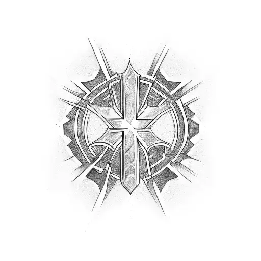 Unique Cross With Background