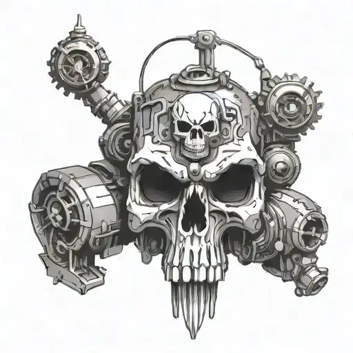 Warhammer 40K Mechanicus Servo Skull With Eye Auspex Sensors
