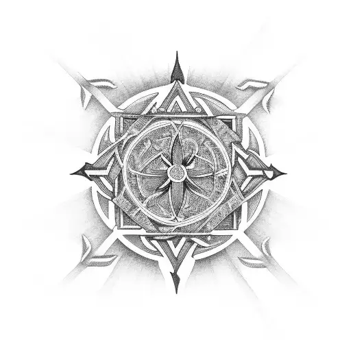 Irish Cathedral Exterior With Spiritual Geometry