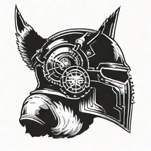 Warhammer 40K Space Marine Helmet Half Skull Wearing