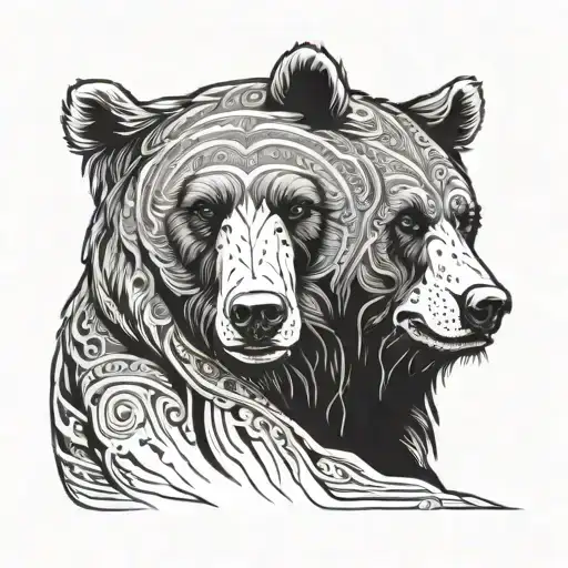 Himalayan Bear With A Menacing Expression