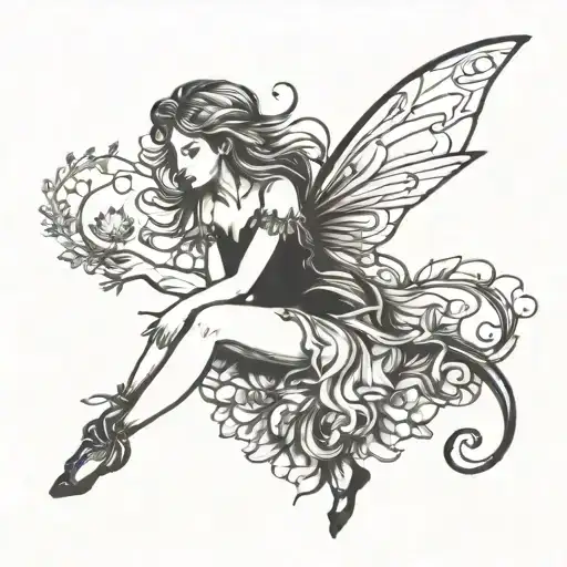 Beautiful Fairy Flying