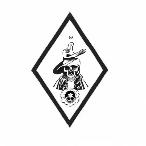 A Man In A Hat With A Skull And Crossbones
