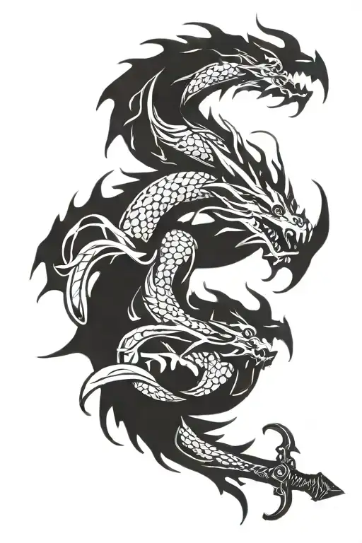 Dragon And Sword Roundes