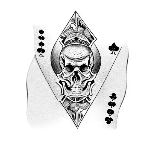 Playing Cards Skull