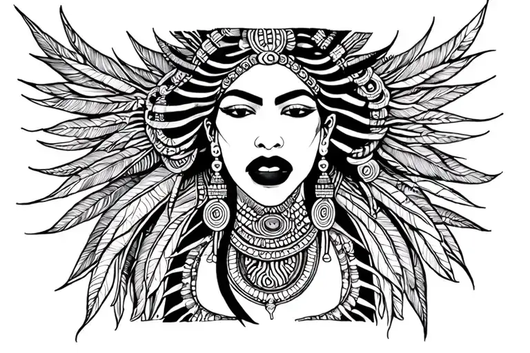 African Goddess Neck