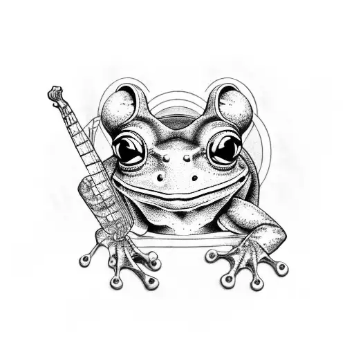 Frog With Banjo