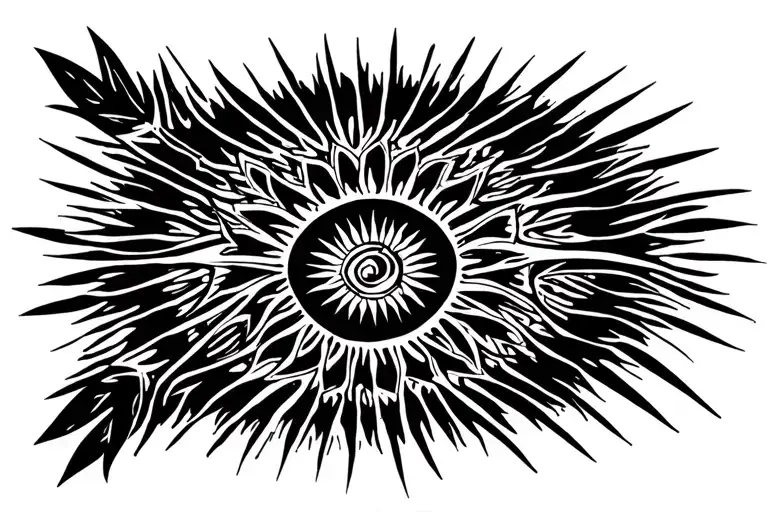 African Tribal Sunrise